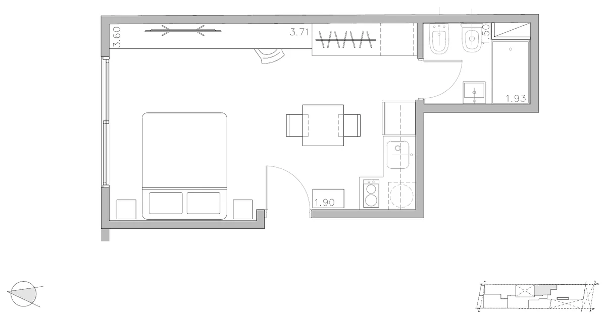Plano del estudio de Smart Point Facultades